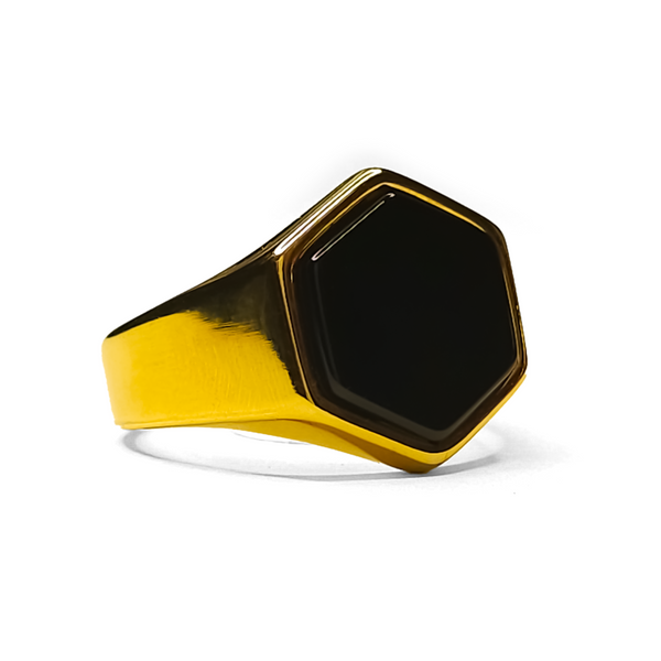 Onyx Crown Ring